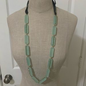 J.Crew Acrylic Necklace (Mint)